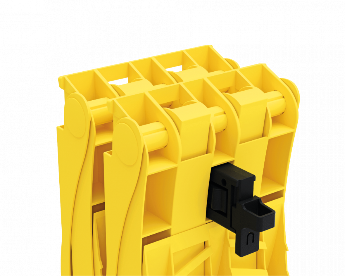Cale de roue G36 pliable plastique noir 320 mm Knott 425775.001