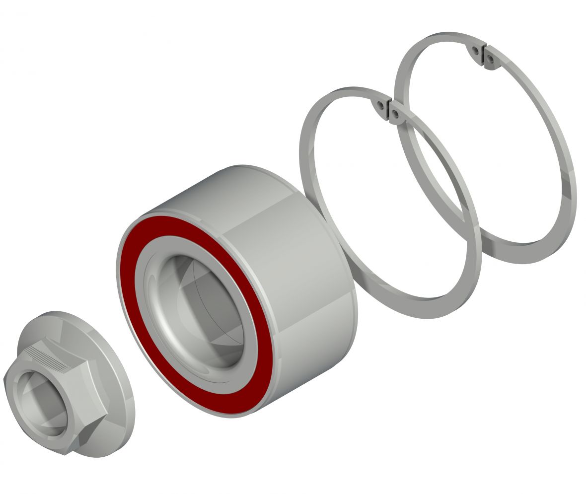 Roulement à billes compact kit Ø72mm Knott 47306V