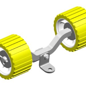 Support de galet de mise à l’eau jaune Knott 6B3508.001