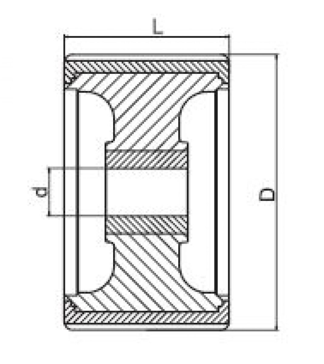 Sliprollensystem (Sliprollensysteme erweiterbar!) — Anzahl Rollen: 4; Farbe: schwarz Knott 6B3510.203