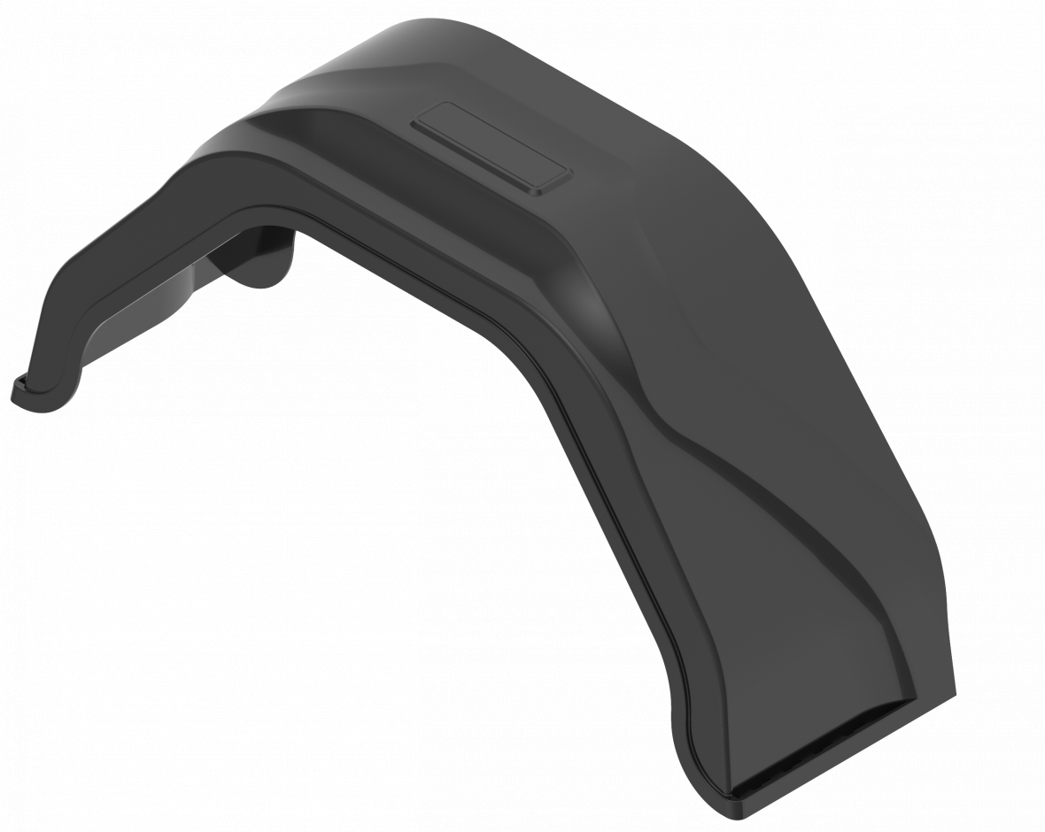 Garde-boue plastique 1 essieu 215 mm Knott 6BG770.002