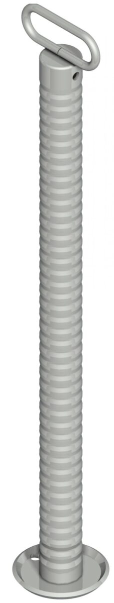 Fallstütze starr TL48 „Aussenrohr gerippt“ verstärkt — Oberflächen- behandlung: feuerverz.; max. stat. Tragkraft kg: 800; L: 705 mm; L1: 755 mm; Ø: 48 mm Knott 6D6585.001