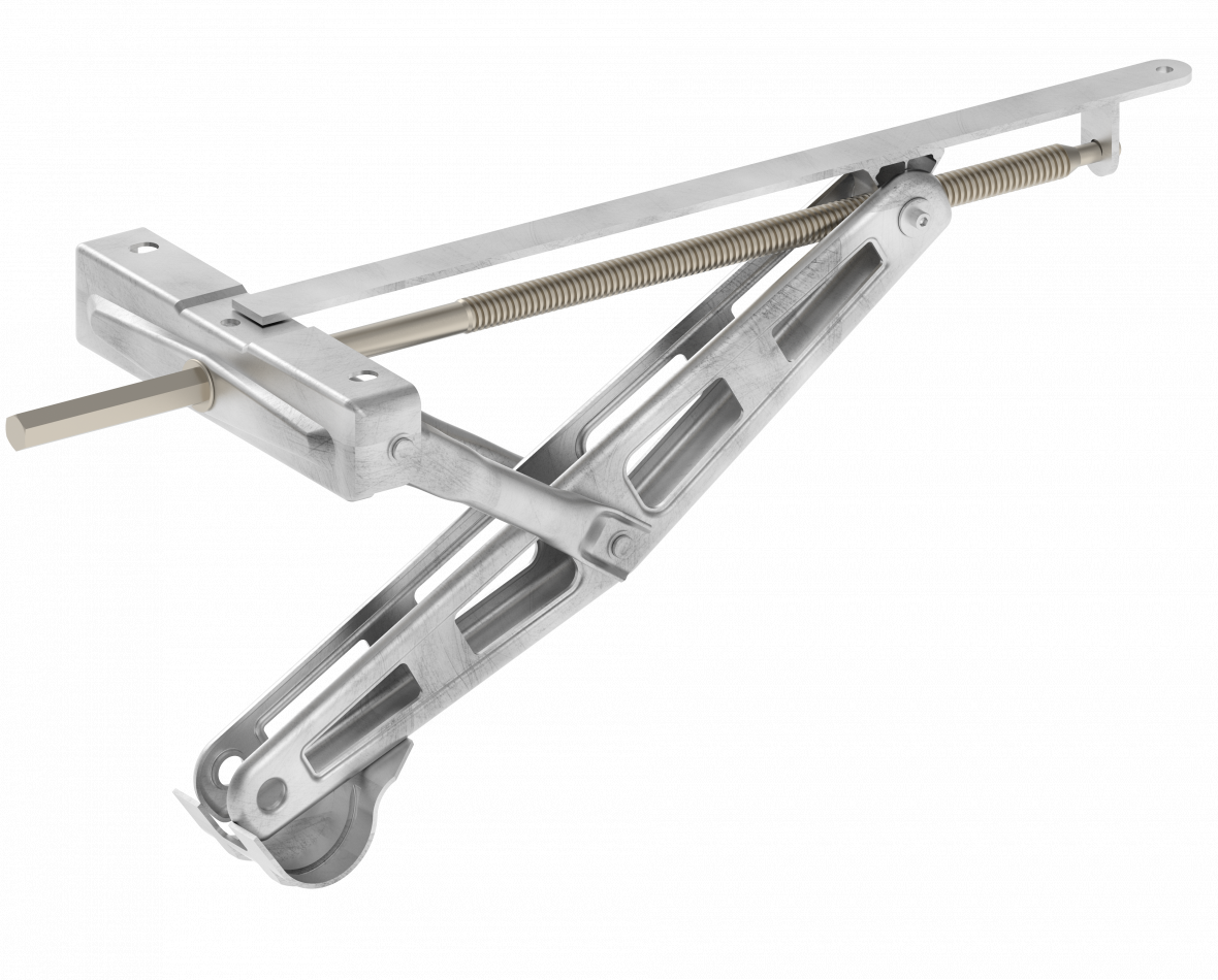 Béquille à manivelle 500mm avec glissière Knott 9885149202