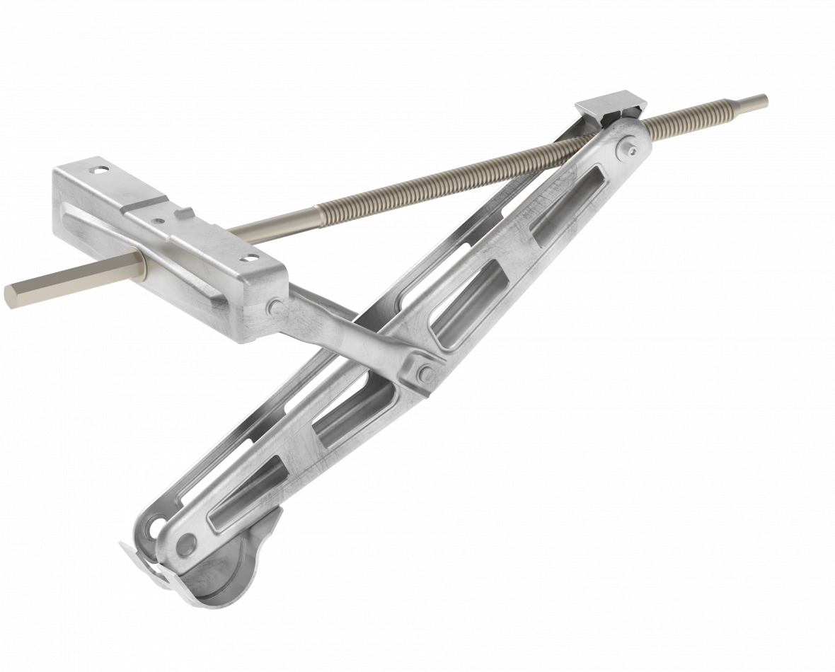 Béquille à manivelle 500mm sans glissière Knott 9885149203
