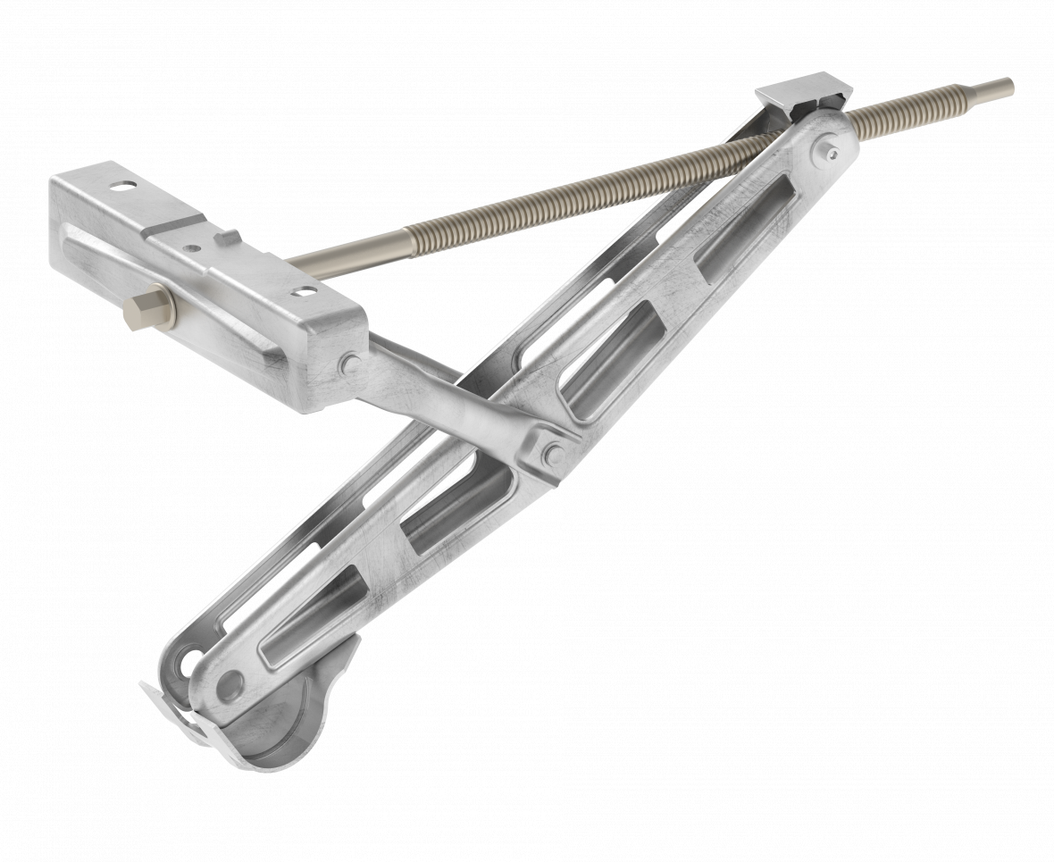 Béquille à manivelle 500mm sans glissière Knott 9885149206