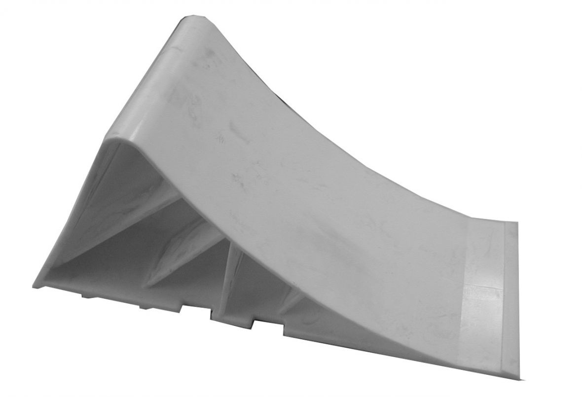 Cale de roue plastique 220x100x90mm blanc Knott 408616.001