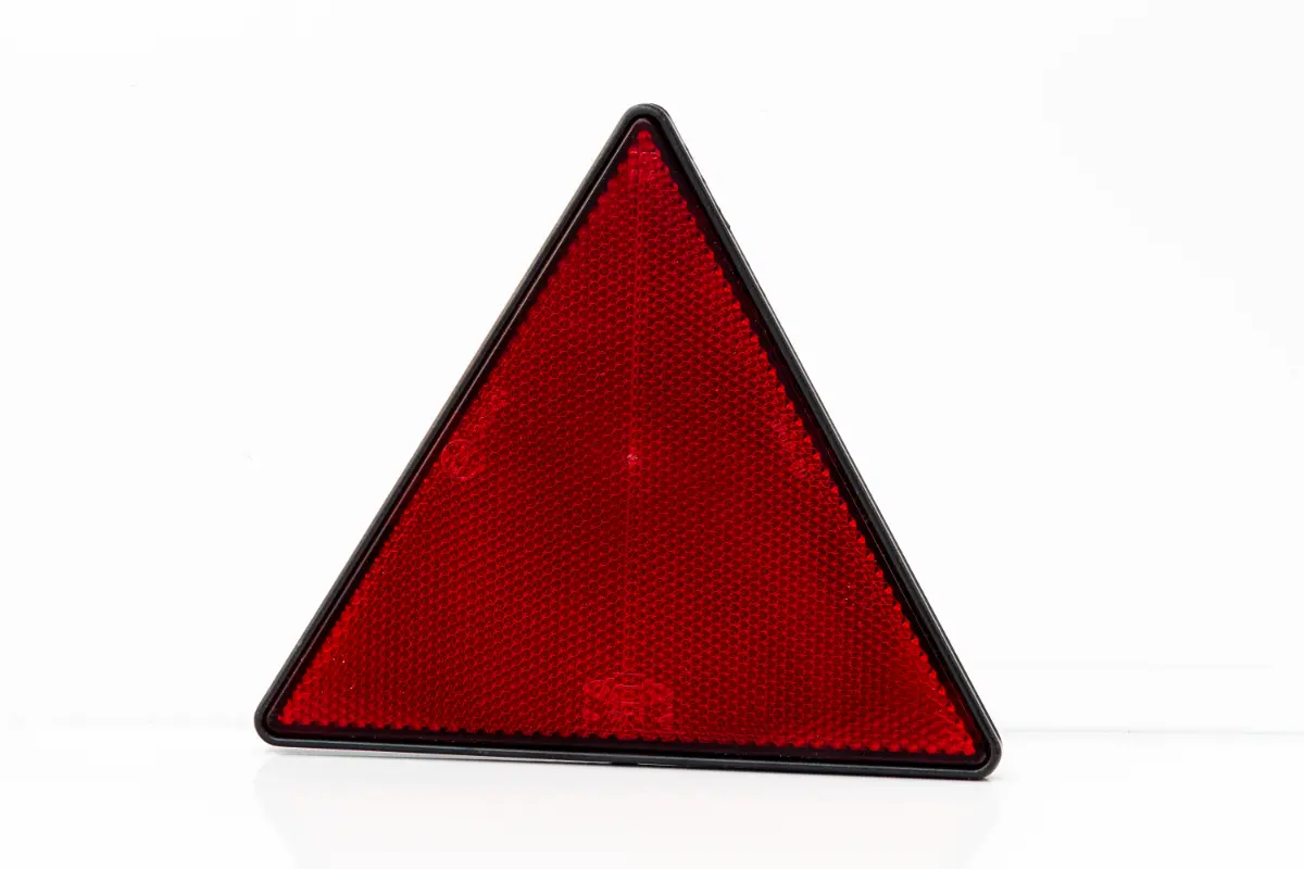 Rétro-réflecteur triangulaire avec vis rouges Fristom DOB-030A DOB-031 WWW