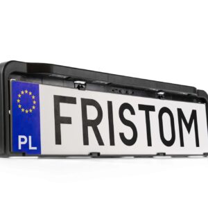Cadre de plaque d’immatriculation avec éclairage intégré, 12–30V, câble 1,5m Fristom FT-264 LED M15