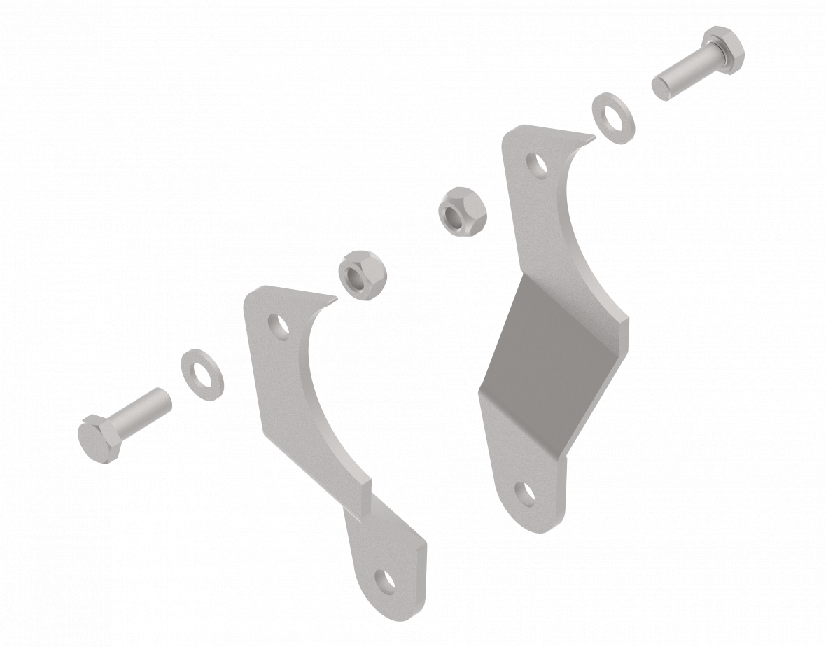 Kit support amortisseur coudé 36 mm Knott P290037701