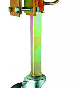 Roue jockey relevable pour timon droit — (40 à 50mm) roulette Ø125mm. Complète avec pièces d’adaptation Erdé RJ 125