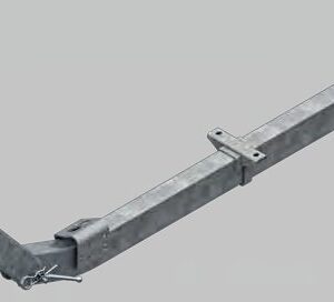 Timon réglable en hauteur 750 kg — porte-à-faux 1 490 mm, longueur totale 2 499 mm AL-KO 20057408