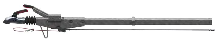 Timon droit carré freiné 60 S/2 — C 2 100 mm, A 2 727 mm AL-KO 20061709