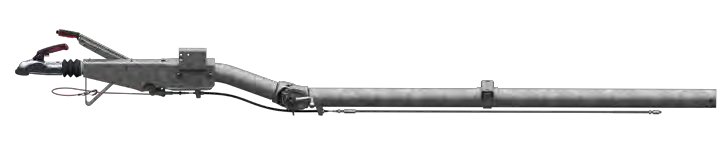 Timon coudé freiné démontable 950-1600 kg — C 1855 mm, A 3125 mm AL-KO 20063507