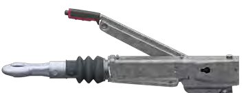 Commande de freinage à semelle en V 251S — version haut, bielle réglable, accrochage anneau DIN AL-KO 240007