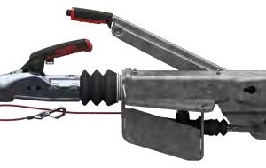 Commande de freinage avec semelle en V — PTAC 1500/2600 kg, charge au frein de roue 100 kg, montage haut, combinable avec levier de frein à main, bielle réglable, ressort à gaz, tête d&rsquo;attelage AK 270 AL-KO 1253082