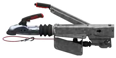 Commande de freinage avec semelle en V — PTAC 1500/2600 kg, charge au frein de roue 100 kg, montage haut, combinable avec levier de frein à main, bielle réglable, ressort à gaz, tête d’attelage AK 270 AL-KO 1253082