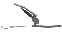 Commande de freinage avec semelle en V — type 44 V, PTAC 2500-4400 kg, charge montage 300 kg, bielle bas à partir de 16°, anneau DIN Ø 40 AL-KO 1251725