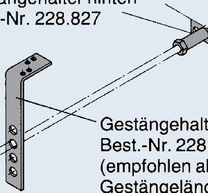 Support de tringle — arrière, Ø 10 mm AL-KO 228827