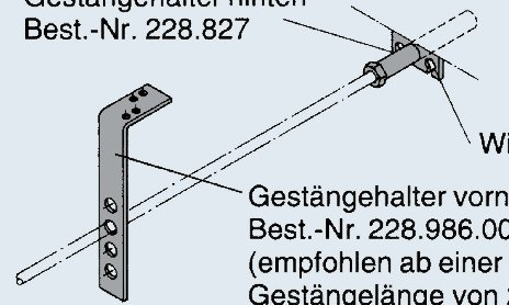 Support de tringle — arrière, Ø 10 mm AL-KO 228827