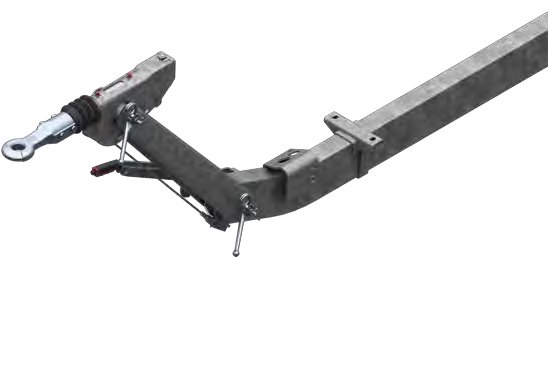 Commande de freinage complète avec timon monté 101 VB Compact — porte-à-faux 2 290 mm, longueur totale 3 430 mm AL-KO 20056617