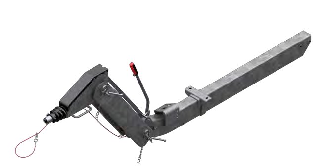 Commande de freinage complète avec timon monté — entretoise 700 mm, longueur K 1250 mm, longueur totale 2552 mm, coudé, pour frein de roue 2361 AL-KO 20059124