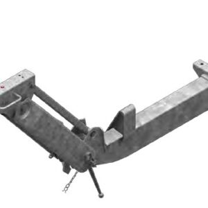 Commande de freinage complète avec timon monté (sans pièce d’accrochage) — porte-à-faux 1730 mm, longueur totale 3157 mm, pour frein de roue 2361 AL-KO 20054005