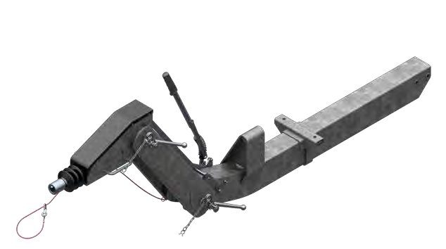 Timon complet pour frein de roue 2051 — coudé, longueur porte-à-faux 2 050 mm, longueur totale 3 485 mm AL-KO 20059551