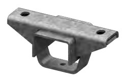 Support de timon — carré 70×70, cote a 160 mm, b 15 mm, c 13 mm, d 50 mm, e 90 mm AL-KO 247657