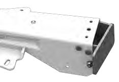 Support de roue jockey central — capacité de charge 500 kg, pour commande de freinage avec semelle en V montage en haut et en bas AL-KO 249811