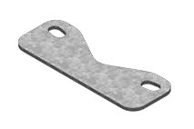 Tôle de renfort pour commande de freinage Profi 3000/3500 AL-KO 1366102