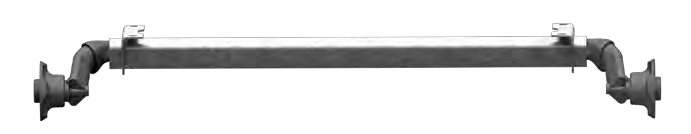 Essieu non freiné 750 kg — vis coniques M12x1.5, perçage 100×4, version étanche AL-KO 20060003