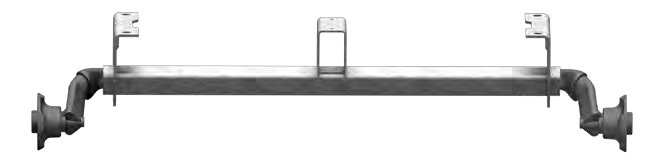 Essieu non freiné 750 kg — vis coniques M12x1.5, perçage 100×4, voie 1330 mm, EAB 900 mm AL-KO 20059628