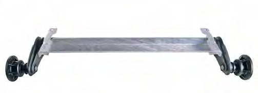 Essieu non freiné 1 300 kg — voie 1 900 mm, EAB 1 450 mm AL-KO 20056116