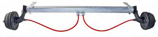Essieu freiné 750 kg — voie 1 690 mm, EAB 1 250 mm AL-KO 20038041