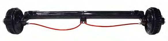 Essieu freiné 3 500 kg — voie 1 640 mm, EAB 1 100 mm, écrous M 18×1,5 sphérique, avec liaison et visserie AL-KO 20039603