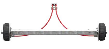 Essieu freiné 1 800 kg — voie 1 300 mm, EAB 800 mm AL-KO 20058303