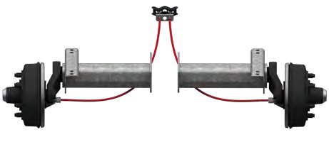 Essieu freiné — 2 500 kg, perçage 205×6, voie 668 mm AL-KO 1227681