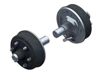 Frein de roue 3081 A paire 2 500 kg — déport 122 mm, entraxe 299 mm AL-KO 1210552