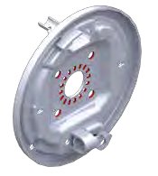 Kit AAA frein roue 2361 vissage denté 4 trous AL-KO 1730299
