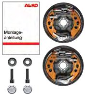 Kit AAA frein roue 2051 vissage denté 4 trous AL-KO 1730255