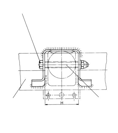 Essieu non freiné — version barre de torsion, visserie M12/M16, entretoise incluse AL-KO 604038