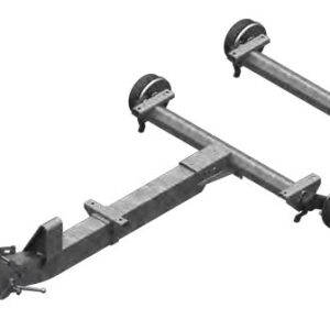 Essieu freiné 3500 kg — châssis T, réglable en hauteur, freiné AL-KO 1730763