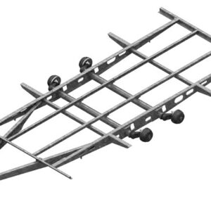 Essieu freiné 3 000 kg — tandem, voie 1 455 mm, EAB 2 165 mm, percage 100×4 AL-KO 1423954