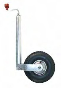 Roue jockey PLUS — charge statique 200 kg, roue 260×85 gonflable AL-KO 1222438