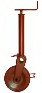 Roue jockey, sabot semi-automatique — charge statique max. 1 500 kg, charge dynamique max. 900 kg, course 250 mm, roue 310×90 acier AL-KO 1224012