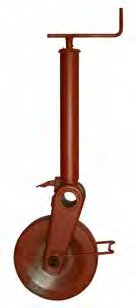 Roue jockey, sabot semi-automatique — charge statique max. 1 500 kg, charge dynamique max. 900 kg, course 250 mm, roue 310×90 acier AL-KO 1224012