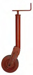 Roue jockey, sabot semi-automatique — charge statique max. 1 200 kg, charge dynamique max. 720 kg, course 310 mm, roue 250×80 caoutchouc AL-KO 1224013