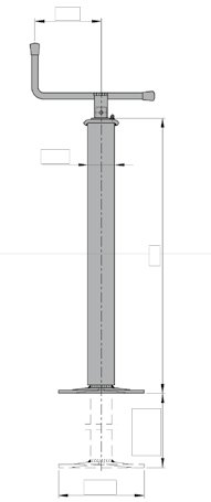 Béquille broche — course 400-620 mm AL-KO 1224016