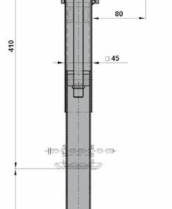 Béquille basculable — hauteur 410-590 mm AL-KO 1224068