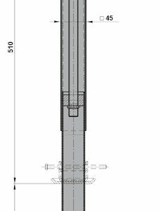 Béquille basculable — hauteur 510-740 mm AL-KO 1224069